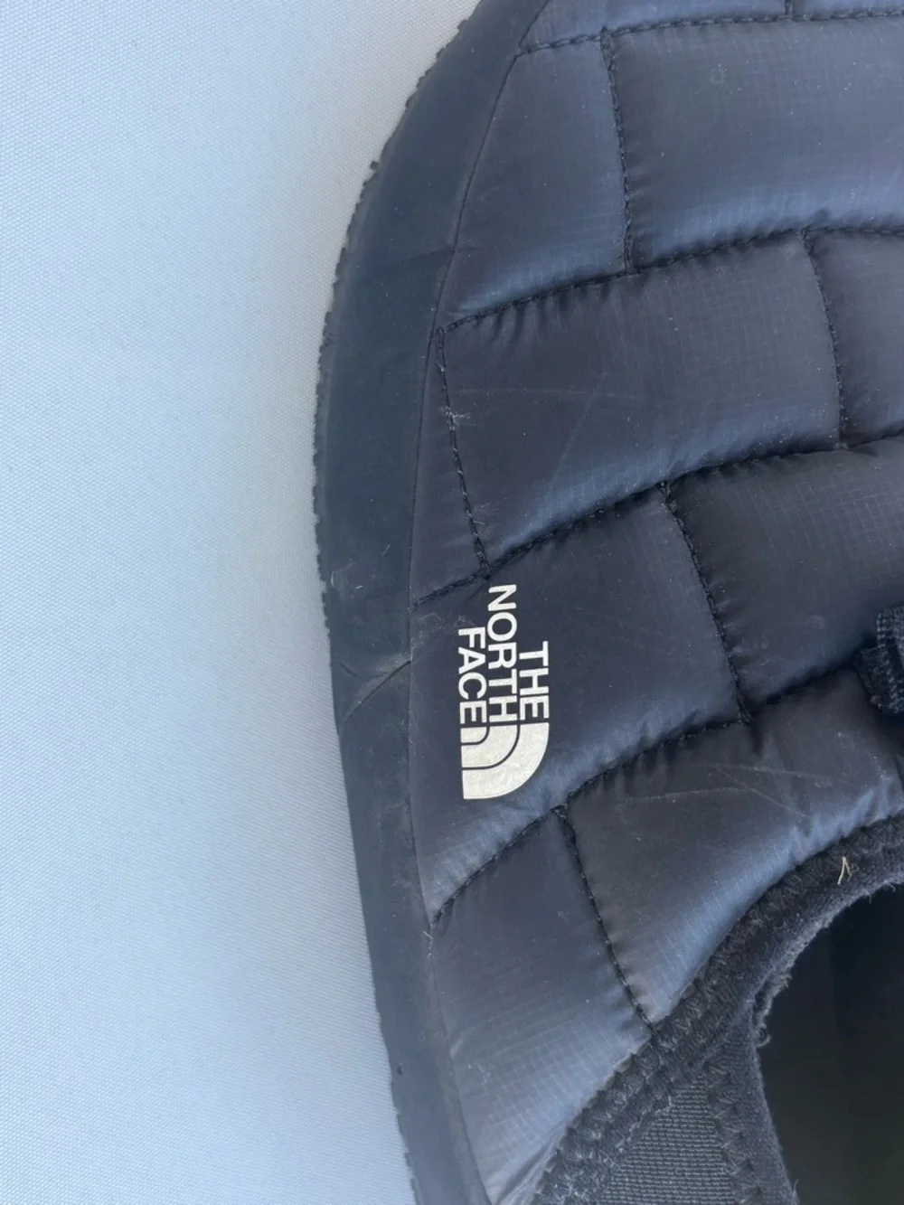 The North Face Kids Black Quilted Slip-On Slippers